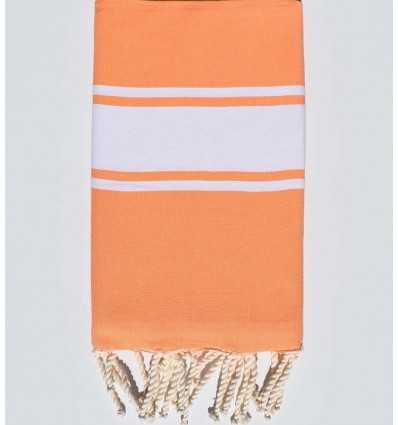 Flat light tangelo beach towel