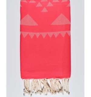 pink beach towel Fouta Tunisia - 1