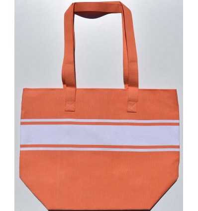  Coral orange beach bag