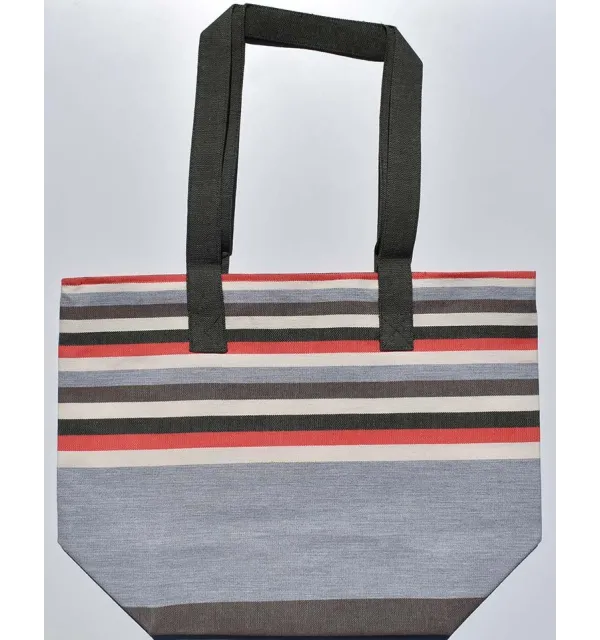 Beach bag 5 colors gray, red, creamy white, green and brown Fouta Tunisia - 1