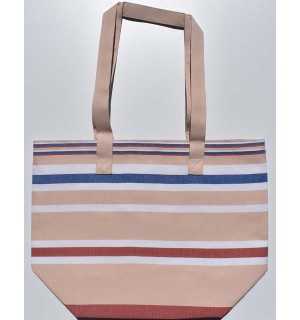 Burlywood, white, carmine red and blue Beach bag Fouta Tunisia - 2 2