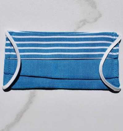 Blue with stripes Kids Face Mask
