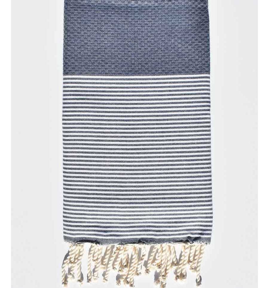 Honeycomb turquin blue fouta  - 1