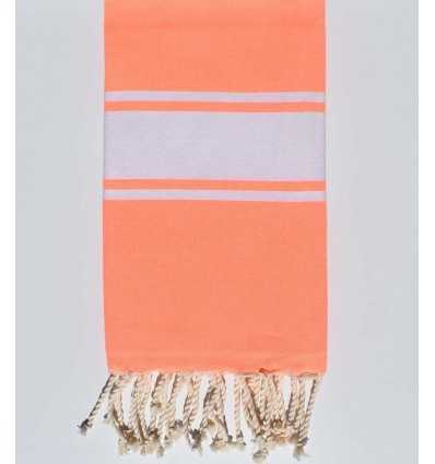 Neon orange beach towel