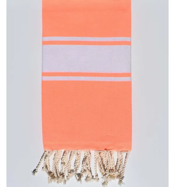 Neon orange beach towel  - 1