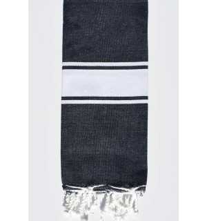 Midnight blue child beach towel Fouta Tunisia - 1