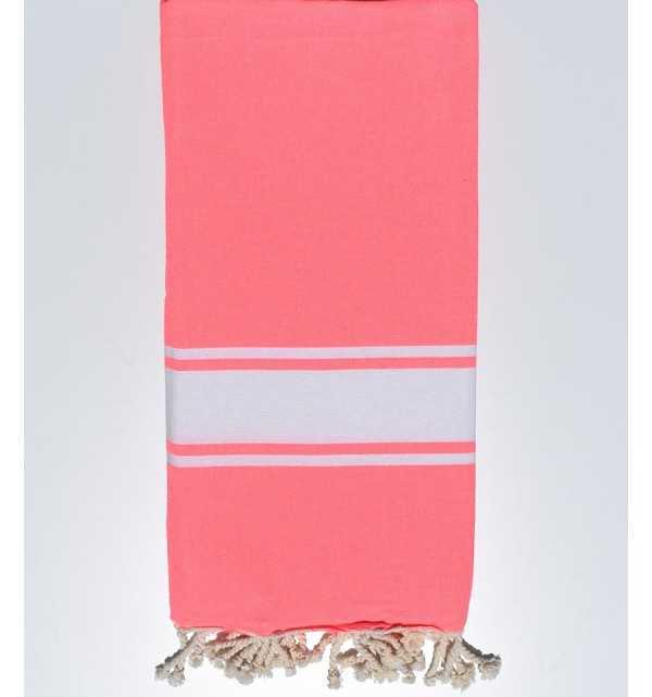 Neon pink throw 2m * 2m Fouta Tunisia - 1