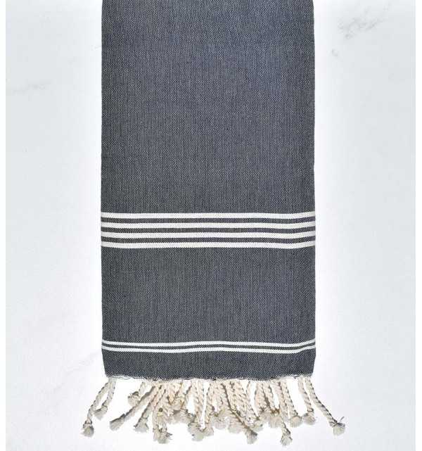 Beach towel Mykonos midnight blue Fouta Tunisia - 1