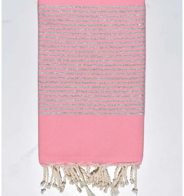 Lurex flat light pink FOUTA  - 1