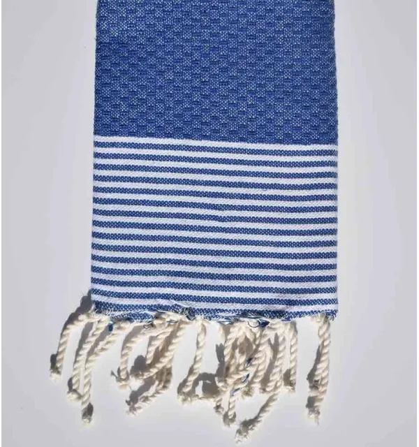 Dark blue napkin with stripes  - 1