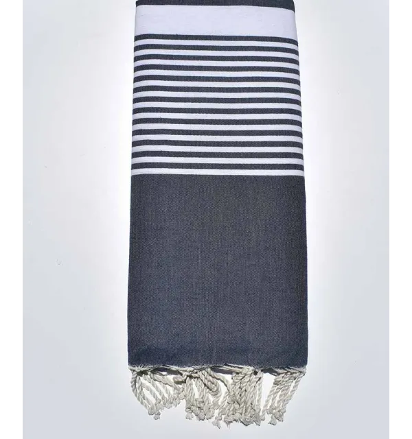 Dark jeans blue Throw Fouta Tunisia - 2