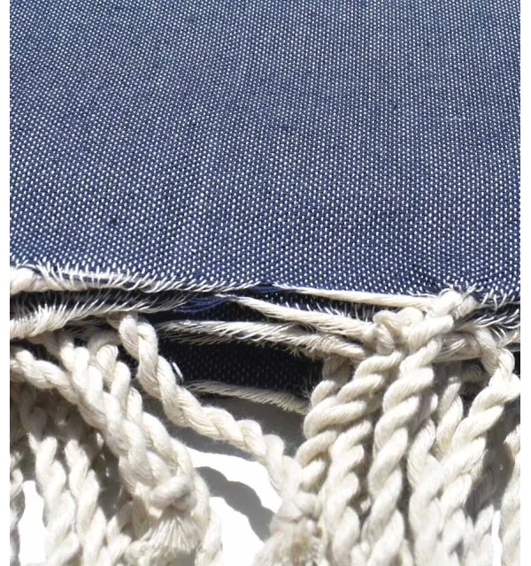 Dark jeans blue Throw Fouta Tunisia - 3