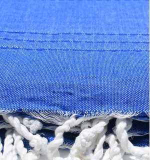 Electric blue Medium Throw 1.5m*2.5m Fouta Tunisia - 1 2