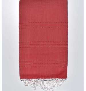 Medium Throw red 1.5m*2.5m Fouta Tunisia - 1