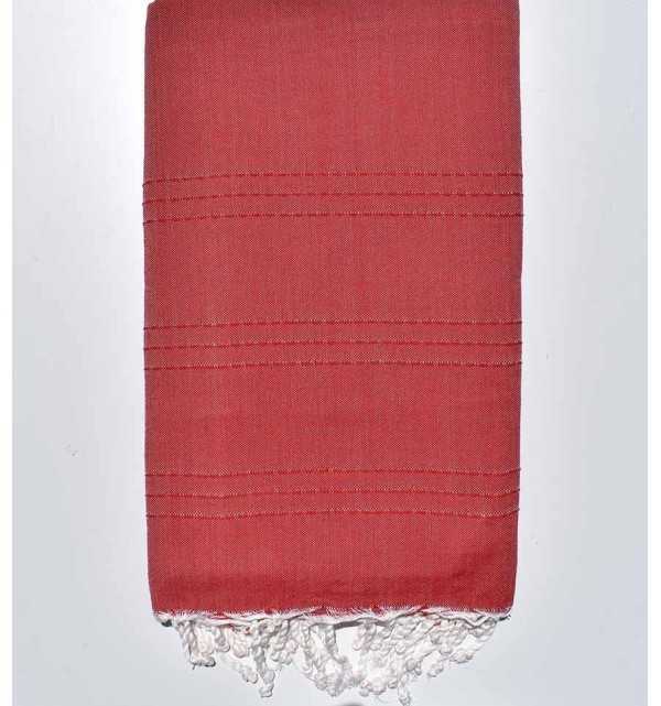 Medium Throw red 1.5m*2.5m Fouta Tunisia - 1