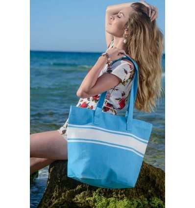 Azure beach bag