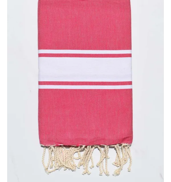 Flat fuchsia magenta fouta Fouta Tunisia - 1