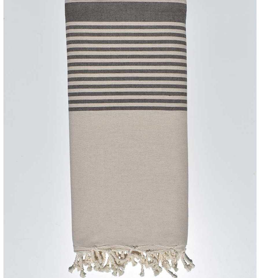 Greige and taupe Throw  - 1