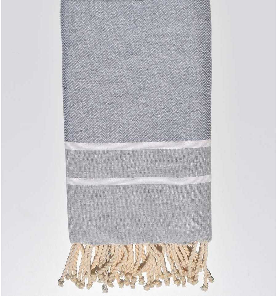 Chevron grey Fouta