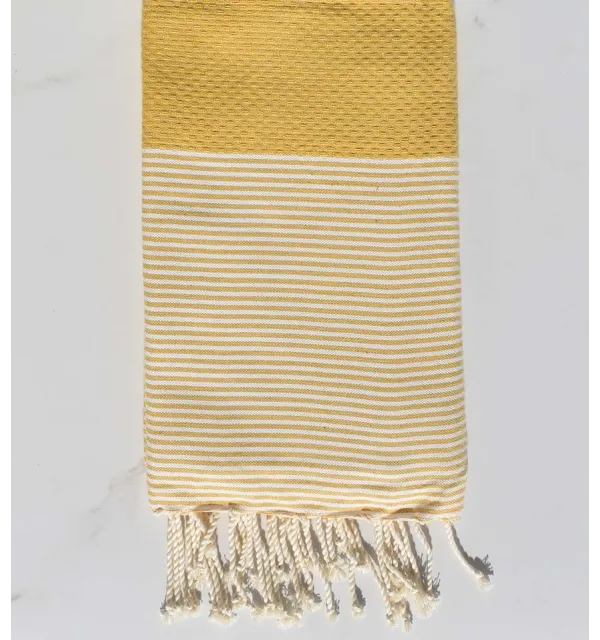 Honeycomb Vivid amber Fouta  - 1