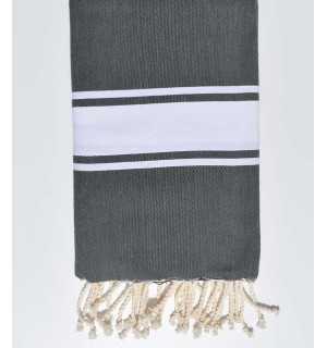 Flat iron grey fouta Fouta Tunisia - 1