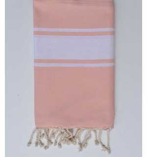 Flat Pink Fouta beach towel Fouta Tunisia - 1