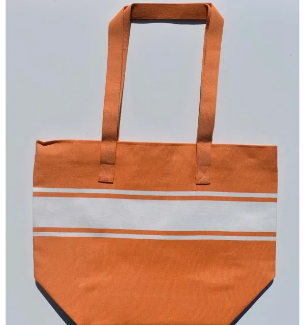 orange beach bag Fouta Tunisia - 2