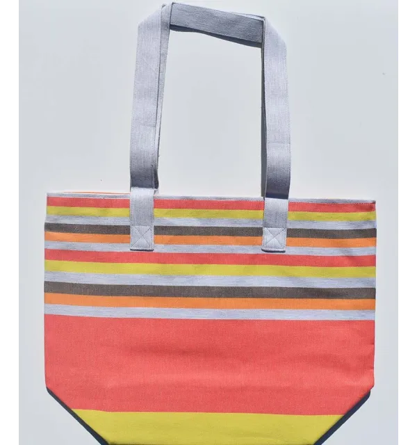 Beach bag 5 colors Capucine yellow, orange, gray, light brown Fouta Tunisia - 1