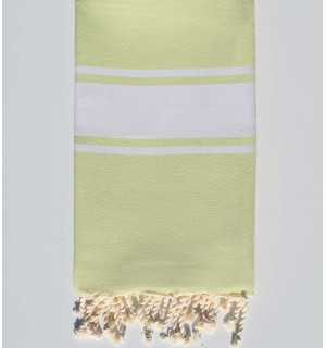 Light meadow green Beach towel Fouta Tunisia - 1
