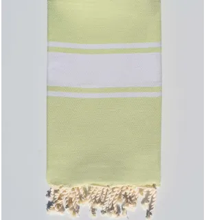 Light meadow green Beach towel Fouta Tunisia - 1