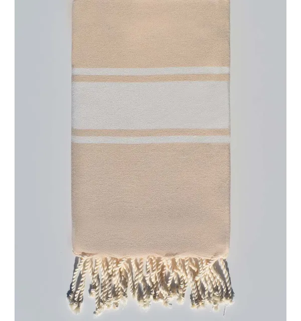 Pale beige beach towel  - 1