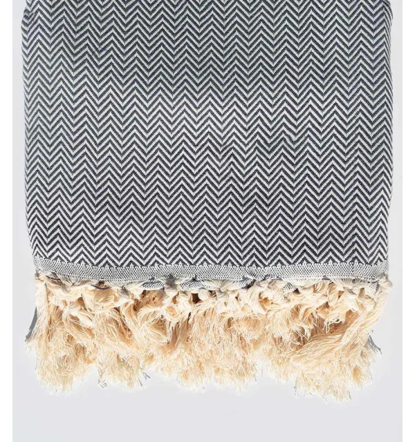 Blue yonder throw blanket 2.6m*1.6m Fouta Tunisia - 1