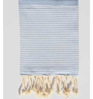 kids honeycomb, light blue Fouta Tunisia - 1