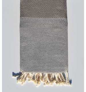 Mole Honeycomb beach towel with lurex Fouta Tunisia - 1