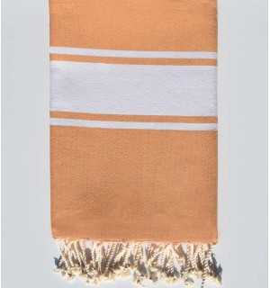Flat Gamboge beach towel Fouta Tunisia - 1