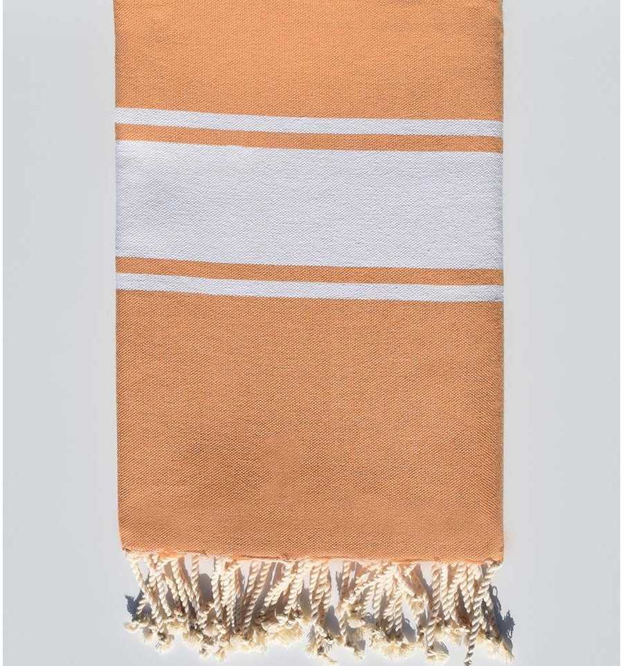 Flat Gamboge beach towel Fouta Tunisia - 1