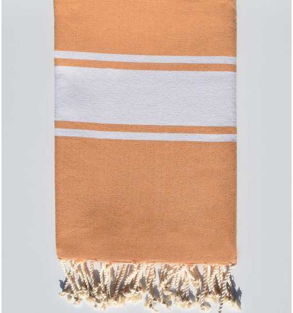 Flat Gamboge beach towel Fouta Tunisia - 1