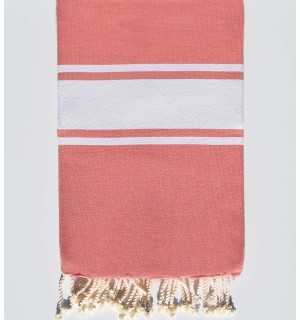 Flat puce pink fouta Fouta Tunisia - 1
