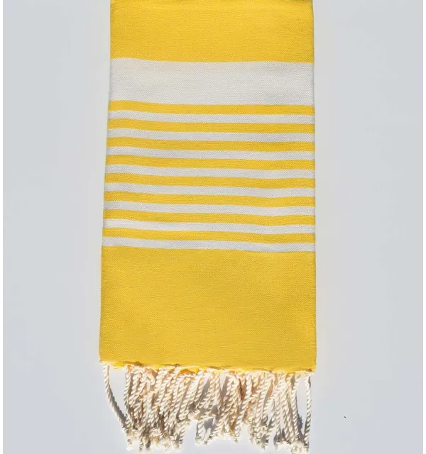 shiny yellow arthur beach towel Fouta Tunisia - 1