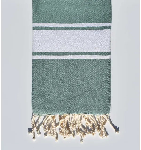 Flat Green Sheen beach towel  - 1