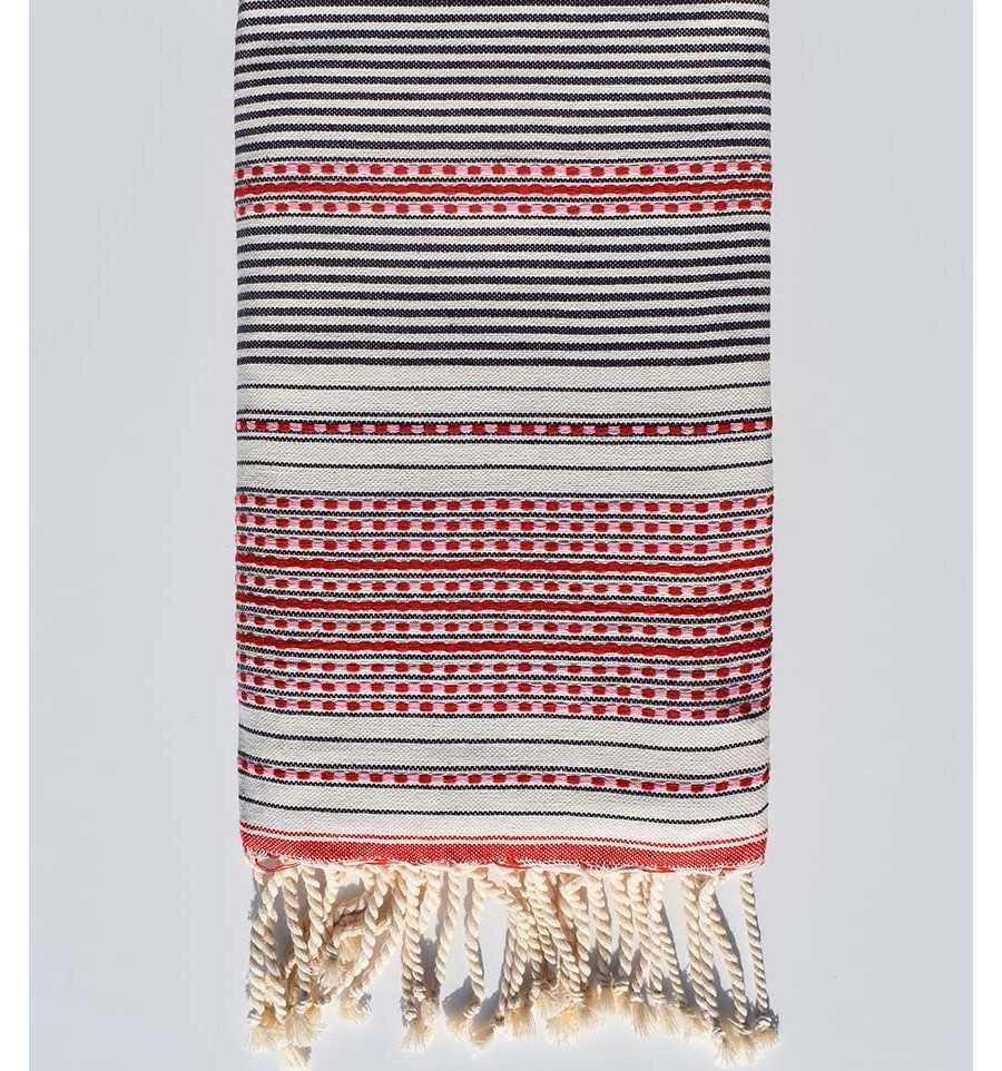 Arabesque Bright lavender beach towel Fouta Tunisia - 1