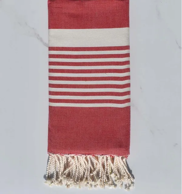 arthur red beach towel Fouta Tunisia - 1
