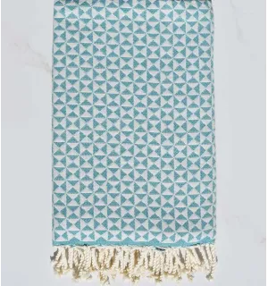 Butterfly blue duck Fouta Fouta Tunisia - 1 2