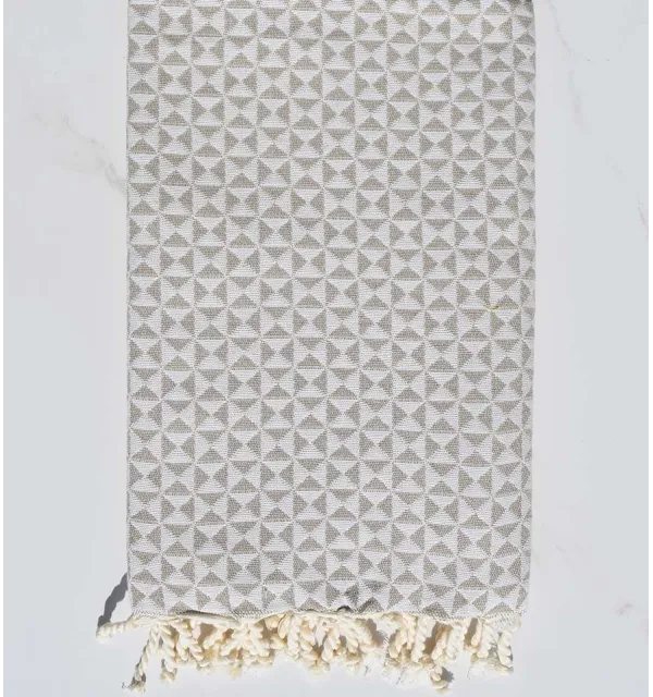 Sepia color butterfly beach towel Fouta Tunisia - 1