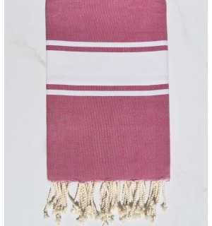 Flat Old rose fouta Fouta Tunisia - 1