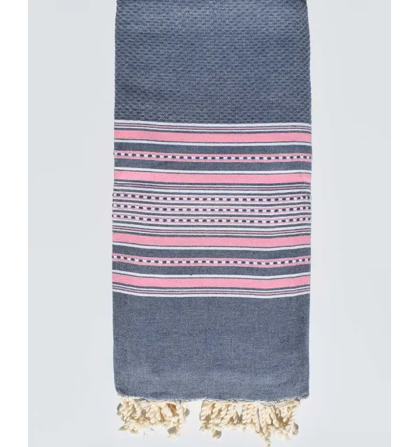 Smokey blue throw Fouta Tunisia - 1