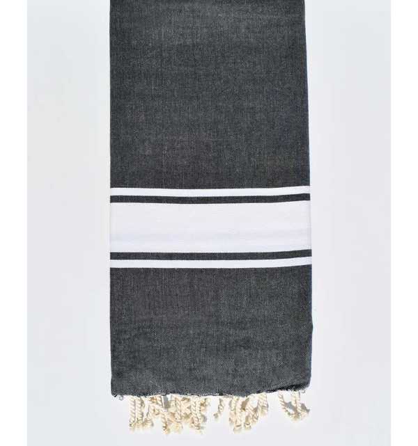 Bedspreads blue denim Fouta Tunisia - 1