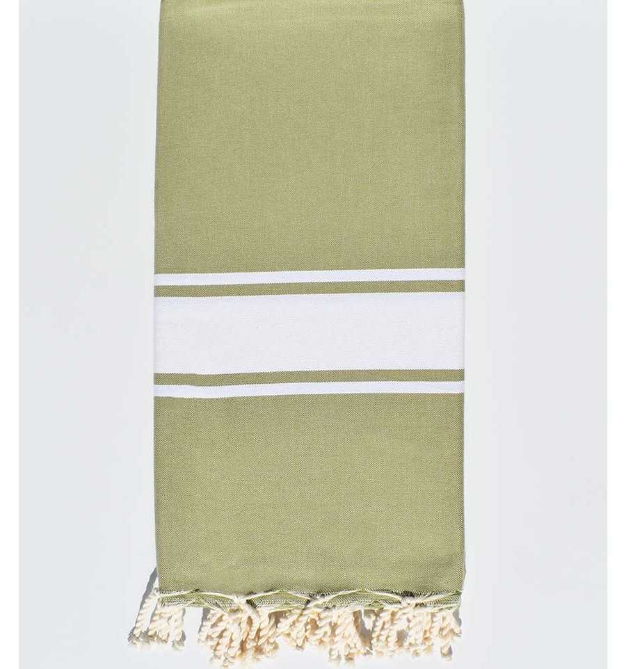 Bedspreads medium green Fouta Tunisia - 1