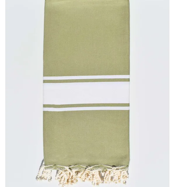 Bedspreads medium green Fouta Tunisia - 1