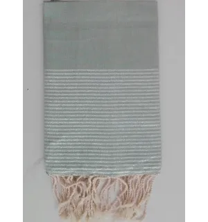 FOUTA Lurex PLATE Parme 